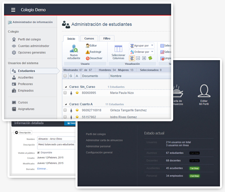 Consola de administración - netColegios